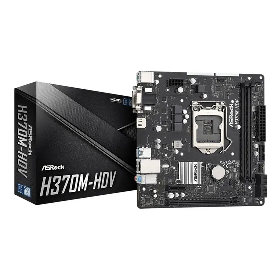 Tarjeta Madre 8va 9na Generacion Asrock H370m- Hdv.
