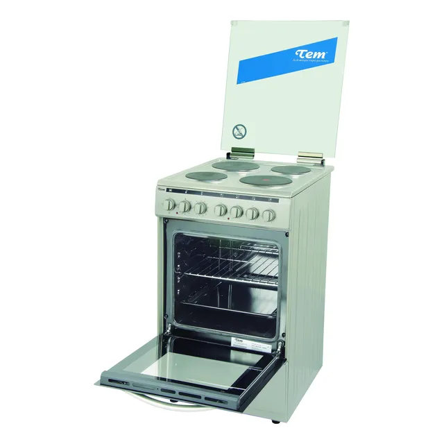 Cocina Electrica Tem 4 Hornallas Acero Inoxidable
