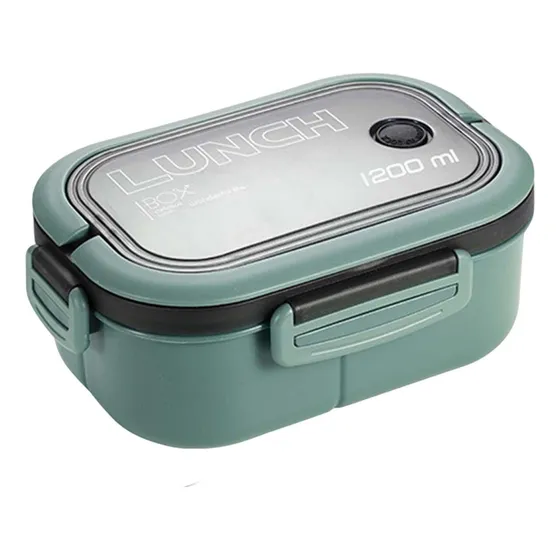1200 Ml Bento Box Lunch Container 2 Capas 3 Compartimentos