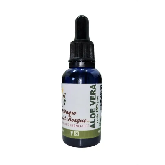 Aceite Aloe Vera Orgánico 30 Ml 100% Puro Y Natural