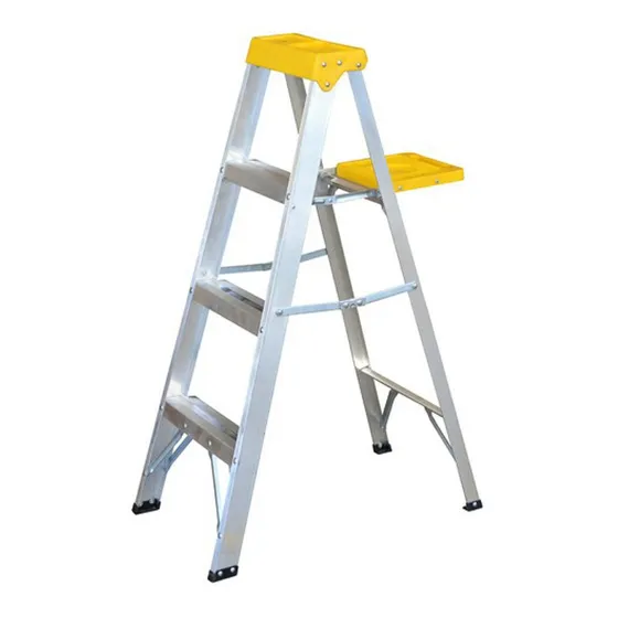 Escalera Tijera De Aluminio 3 Escalones 1.21 Mt T Surtek Et3