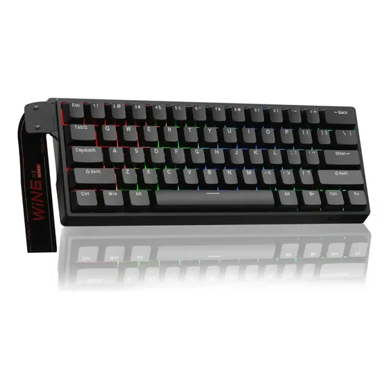 Teclado Magnético Mecânico Aula Win60he Padrão 8k Rgb E-sp