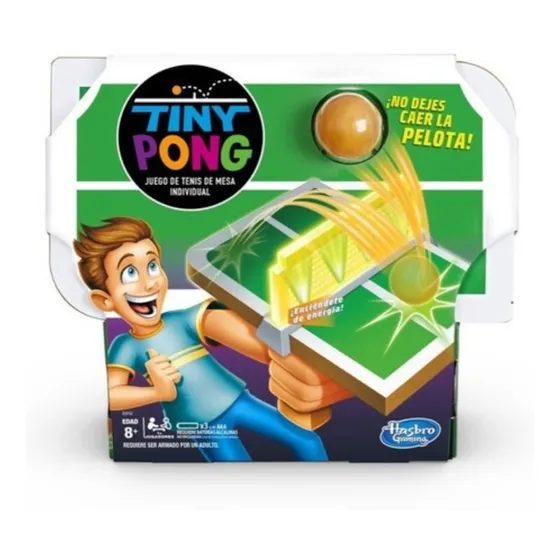 Hasbro Tiny Pong Juego De Tenis De Mesa Individual E3112