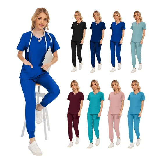Filipinas Médicas Pijama Quirúrgica Scrub Jogger Uniforme Azul Tesoro Xl