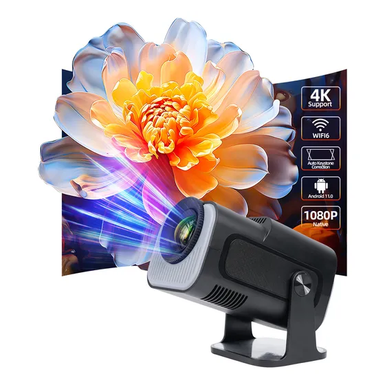 Mini Projetor 4k Smart Tv Bluetooth Hd 1280p Wifi 6 12000lm