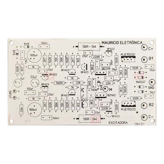 Placa Lisa Excitadora Tipo Estudio R Bx, Studio R Bx