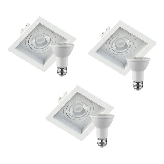 9xspot Recuado Par20 Save Energy C/9xlâmpada 5,5w Stella