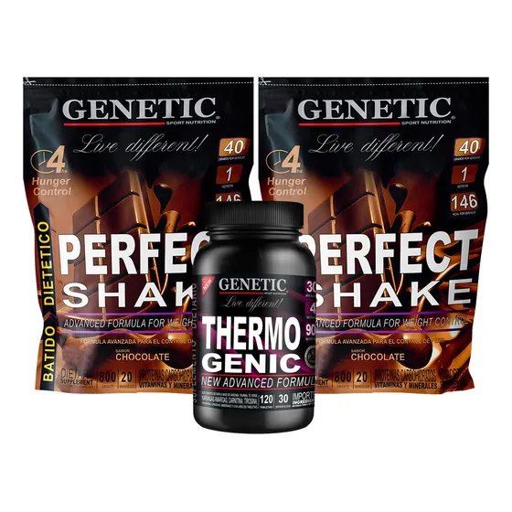 N°1 Combo Perfect Shake Thermogenic Genetic Adelgazar Rapido