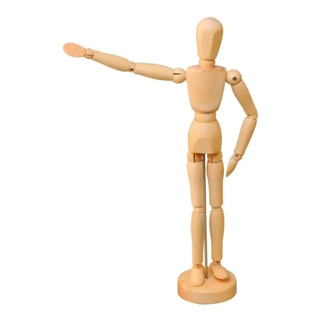 Maniqui Muñeco Articulado 20 Cm. Sapiens Figura Madera