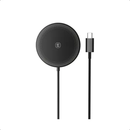 Cargador Inalámbrico Essager 15w Tipo-c Para iPhone 15 14 13 Color Negro