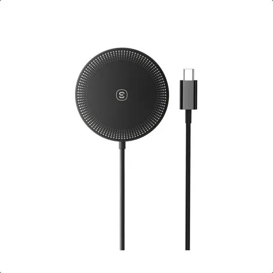 Cargador Inalámbrico Essager 15w Tipo-c Para iPhone 15 14 13 Color Negro