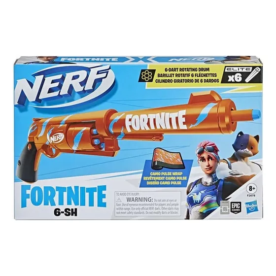 Pistola Nerf Fortnite Naranja