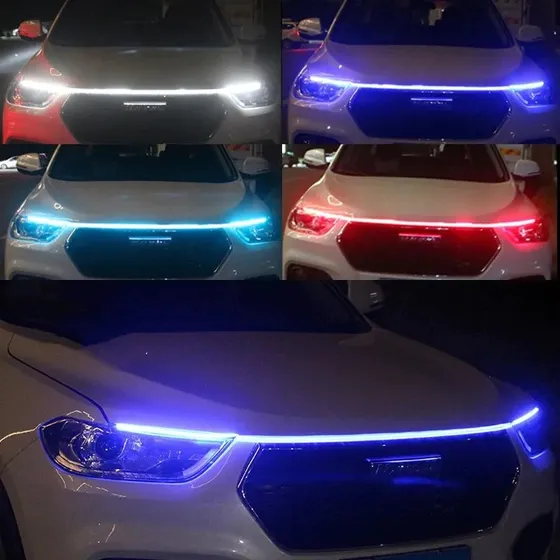 Tira Cinta Luz Led Exterior Automovil 180cm Decorativa Capo