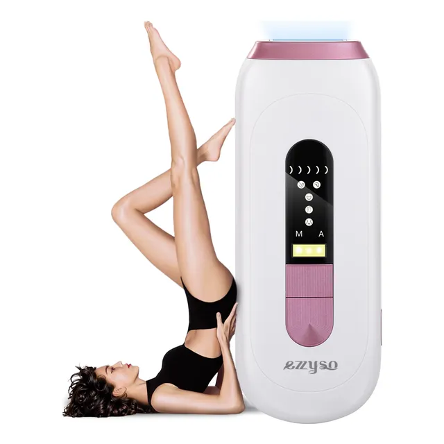 Ezzyso Ap60 Superflash Láser Depiladora Ipl Pulsada Permanente Para Cuerpo Y Cara Rosa Maquina Depiladora Laser Profesional Maquina Depilacion Definitiva Soprano Aparato Depilacion laser Ipl 127V