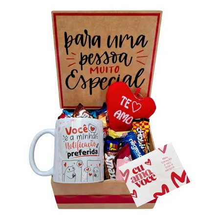 Cesta De Chocolates | Escolha Sua Caneca | Dia Dos Namorados