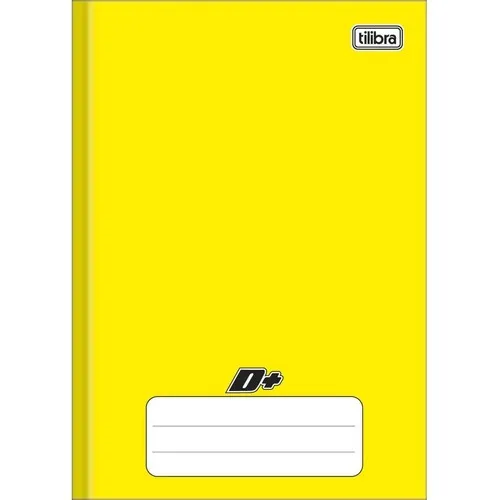 Caderno Brochura Capa Dura 1/4 Dmais Amarelo 48fls Tilibra