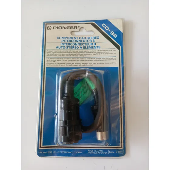 Pioneer Cd-92 Vintage Conector Convertidor Din 8 Pines