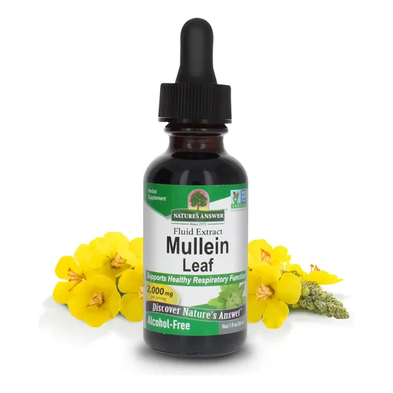 Suplemento Nature's Answer Mullein Drops 30 Ml Sin Alcohol