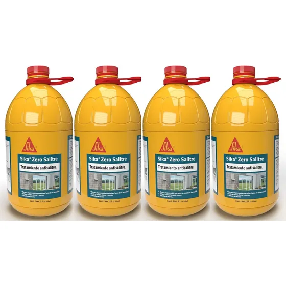 Eliminador De Salitre Y Humedad Sika Zero Salitre Paq 4, 5l