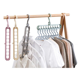 10 Piezas Gancho Múltiple Para Ropa Ahorra Espacio Colgar Mucha Ropa Closet 9 En 1 10 Piezas Gancho Múltiple Para Ropa Ahorra Espacio Colgar Mucha Ropa Closet 9 En 1