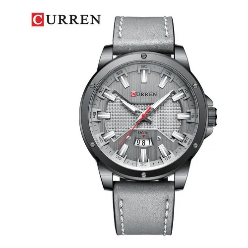Reloj Curren 8376 para hombre | pulsera de piel | Fecha funcional