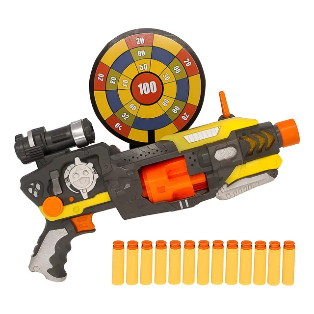 Arma Lançador Dardos Pro Thunder Recarga Rápida Automatico