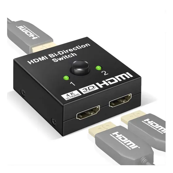 Splitter Switch Hdmi 4k Bidirecional 1x2 2x1 Chave Seletora