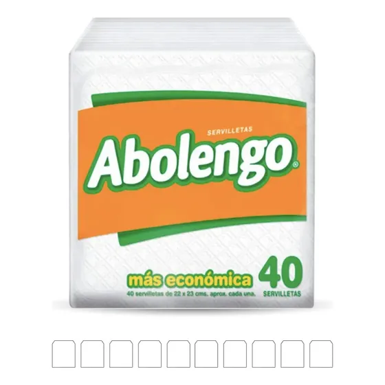 Abolengo Servilleta Cóctel 10 X 40 Unid