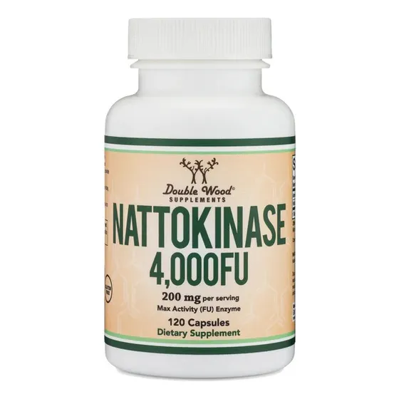 Double Wood Nattokinasa 100 Mg 4000 Fu 120 Caps Sin Sabor