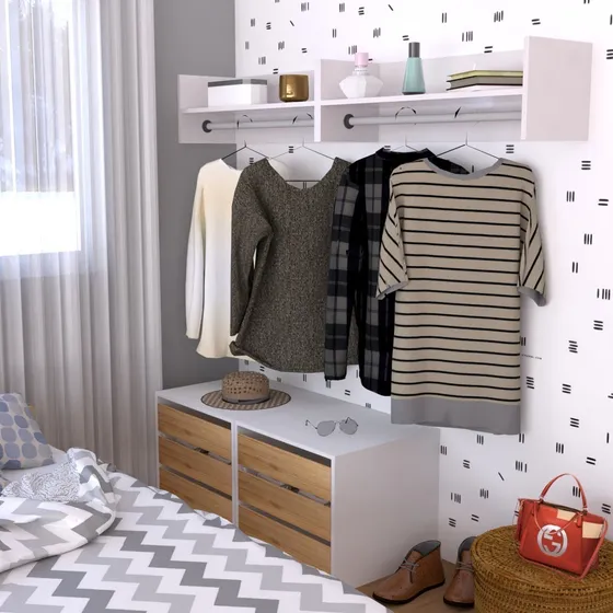Aéreo Closet, Armario, Closet Flotante De 60 Cm  80m