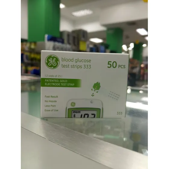 Ge 333 Tiras Reactivas X50, Blood Glucose Test Strips 333