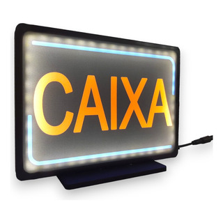 Placa Informativa Para Balcão Caixa Luminosa Com Led Placa Informativa Para Balcão Caixa Luminosa Com Led