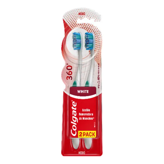 Cepillo De Dientes Colgate 360° Luminous White 2 Un