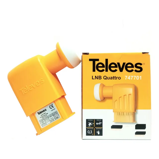 Lnb 4 Quattro Banda Ku Televes 0.3db Nf