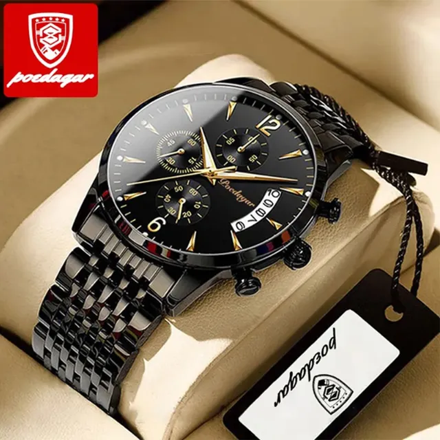 Reloj Poedagar Para Caballero Resistente Al Agua Mod 814