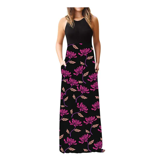 Vestido Nuevo Verano Para Mujer 2022 Tunica Holgada Floral