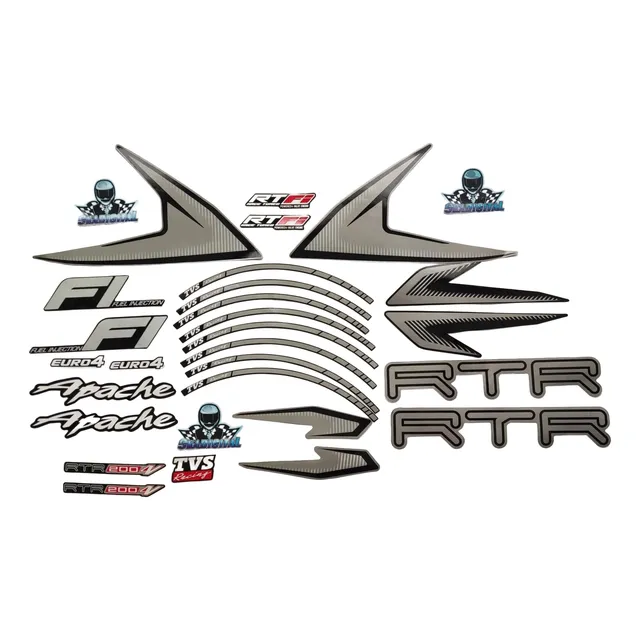 Kit Completo De Calcomanías Apache 200 Fi 2020-2024