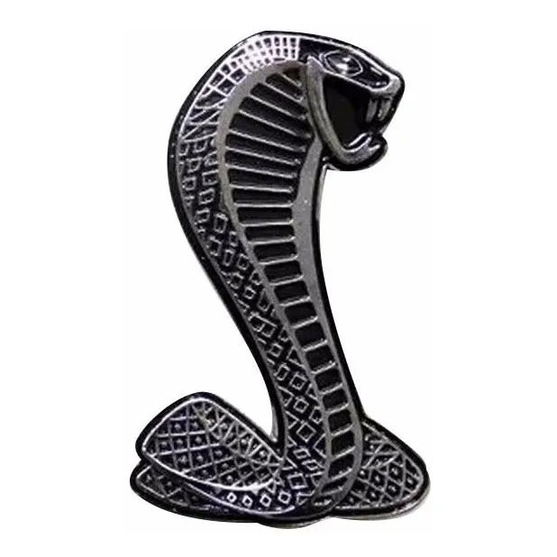 Sticker 3d Luce Metalico Cobra Serpiente Plata Tunning Auto