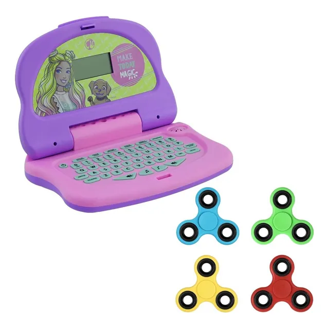 Kit Laptop Inf Candide Barbie Charmtech+1 Fidgetspinner Sort