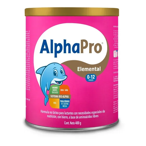 Fórmula Infantil En Polvo Nucitec Alphapro Elemental 400 Gr
