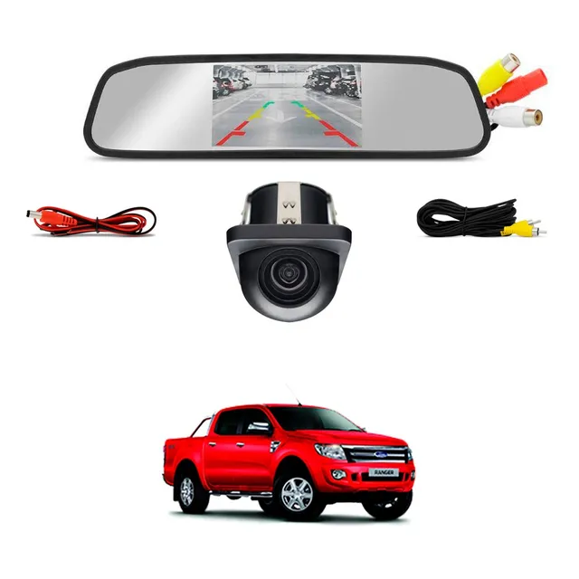 Kit Camera Retrovisor Ford Ranger 2012 2013 2014 2015