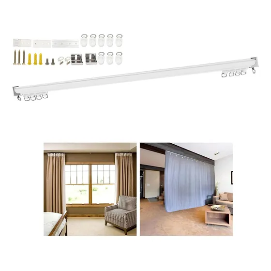 Riel De Cortina De Techo De Aluminio, Divisor De Habitación