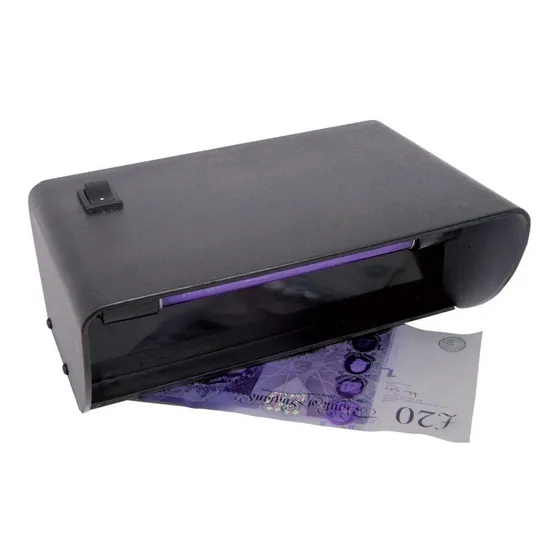 Maquina Detector Billetes Falsos Con Luz Uv Probador Moneda