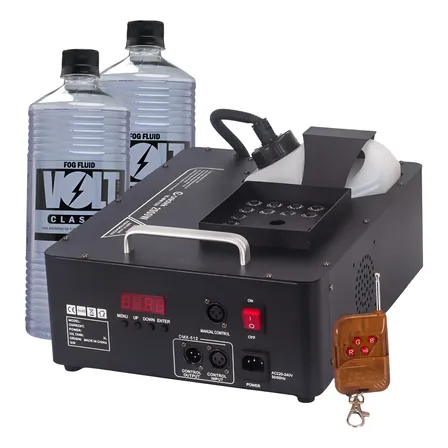 Máquina De Fumaça 2000w Dmx Rgb 2 Controle Balada + 2 Fluido