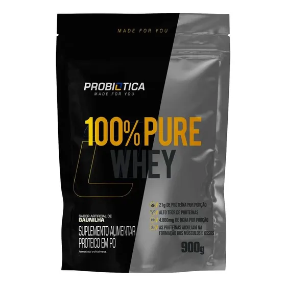 100% Pure Whey 900g Refil - Probiótica