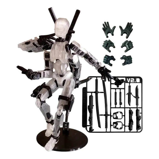 Muñeco Articulado Dummy 13 Cuatro Brazos + Kit Armas + Base