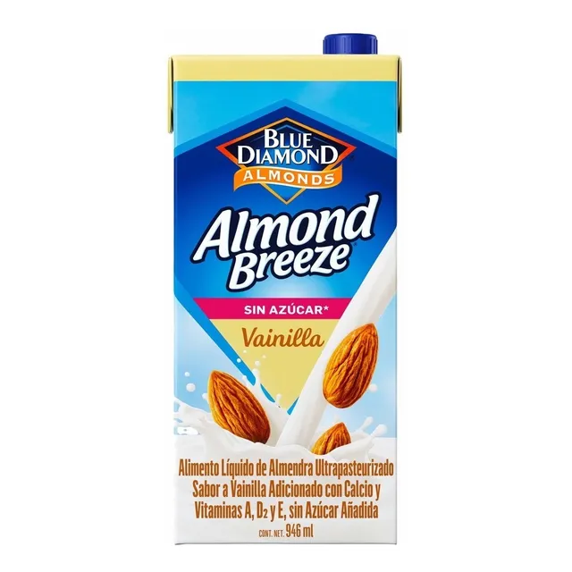 Leche De Almendra Vainilla Sin Azúcar Almond Breeze 946ml