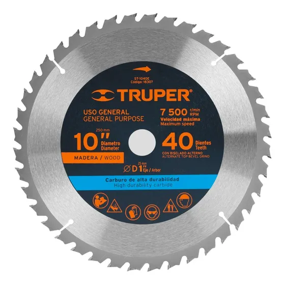 Disco Truper Sierra Para Madera 10¨ St-1040e