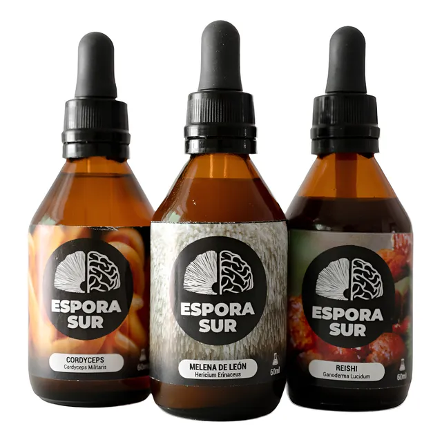 Pack X3 Hongos Adaptogenos Extractos Hidroalcohólicos X60ml