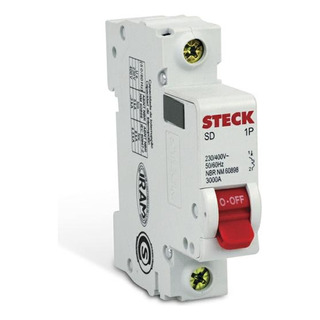 Interruptor Termomag Riel Din 1x6 Curva C 3ka Steck Sdd61c06 Interruptor Termomag Riel Din 1x6 Curva C 3ka Steck Sdd61c06